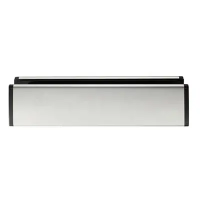 All in one Sleeved Letterbox Plate x 47mm Aperture Polished Steel