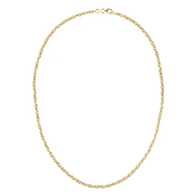 Jewelco London 9ct Yellow Gold Prince Of Wales Chain Necklace inch 46cm - NK1AXL802Y