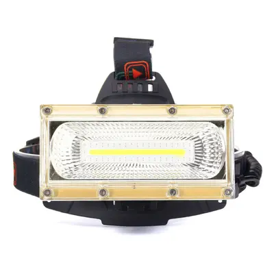 (Gold) 1300LM 30W COB LED Rechargeable USB Headlamp Cycling Lamp