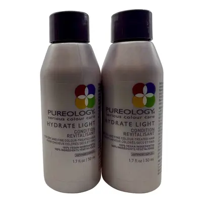 Pureology Hydrate Light Conditioner Dry & Fine Color Treated Hair 1.7 OZ pack