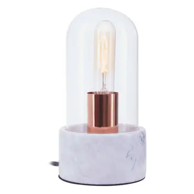 Premier Housewares Bathroom Light Bulb Bell Shape Practical Glass Lampshade Glass Bell Jar With 