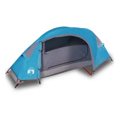 (blue) vidaXL Camping Tent Dome 1-Person Lightweight Tent Patio Dome Tent Waterproof