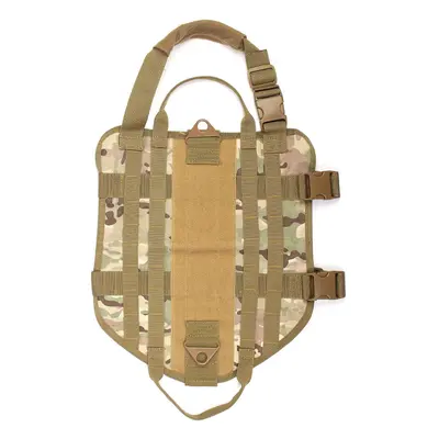 (Camouflage) Dog Military Police Molle Vest Service Canine Dog Harness