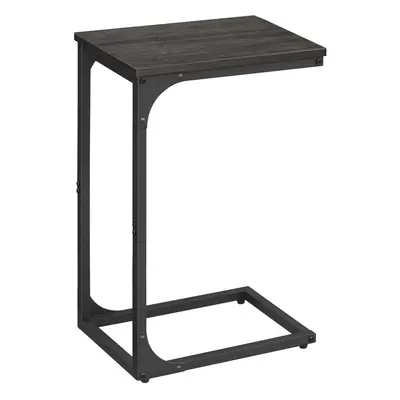 VASAgLE c-Shaped End Table, Small Side Table for couch, Sofa Table with Metal Frame for Living R