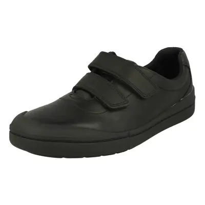 (UK Infant, Black) Boys Clarks Smart School Shoes Rock Play - E Fit