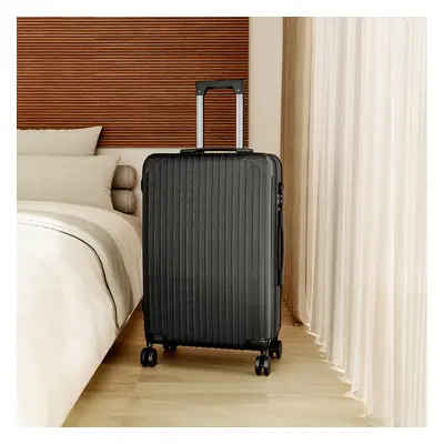 (Black) Inch Hardshell Spinner Wheel Luggage Travel Suitcase