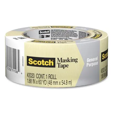 3M MMM202048MP-3 Roll Masking Tape - mm - Pack of