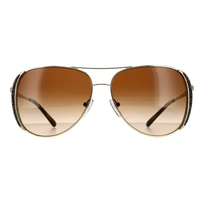 Michael Kors Sunglasses MK1082 Light Gold Smoke Gradient