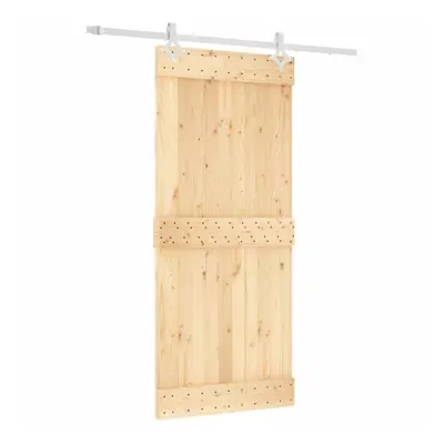 vidaXL Sliding Door with Hardware Set Interior Door Barn Door Solid Wood Pine