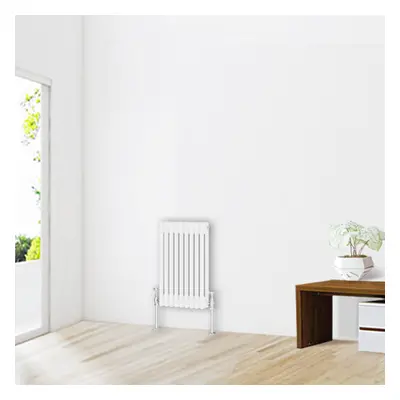 (600 x 425mm-2 Column) NRG Traditional White Bathroom Cast Iron Radiator