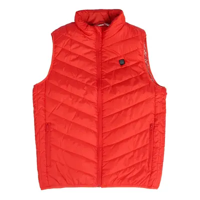 (Red, 3XL) Three Gear Temperature Control Smart Electric Heated Vest For Men And Women USB Two Z