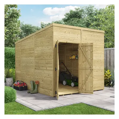 (8x10 Windowless, 15mm) BillyOh Switch Tongue and Groove Pent Shed