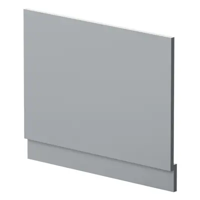 700mm Straight Reversible Bath End Panel & Plinth - Satin Grey