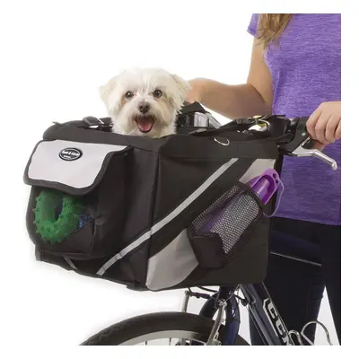 (Coffee) Pet Puppy Bicycle Basket Storage Puppy Ride Bike Canopy Dog Cat Carrier Safety Bike Bas