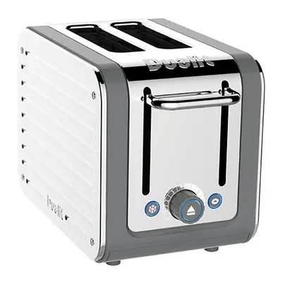 Dualit Architect Slot Grey Body With White Panel Toaster