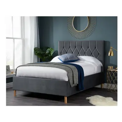 Luxton Double Bed-Grey