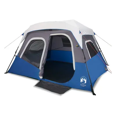 vidaXL Camping Tent with LED Light Portable Dome Tent Lightweight Tent Blue