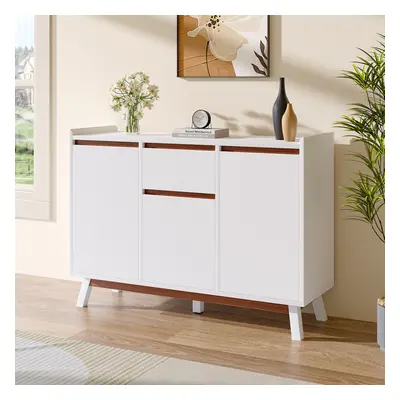 White Storage Sideboard with Drawer