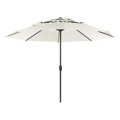 Garden Market Parasol 2.85 m Light Beige BIBIONE