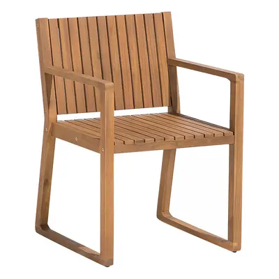 Garden Chair SASSARI Acacia Wood Light Wood