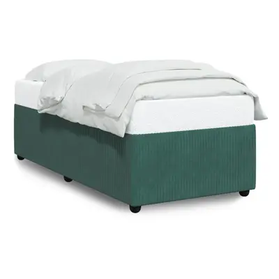 (dark green, x cm) vidaXL Bed Frame Home Bed Base Mattress Foundation Dark Grey 80x200 cm Velvet