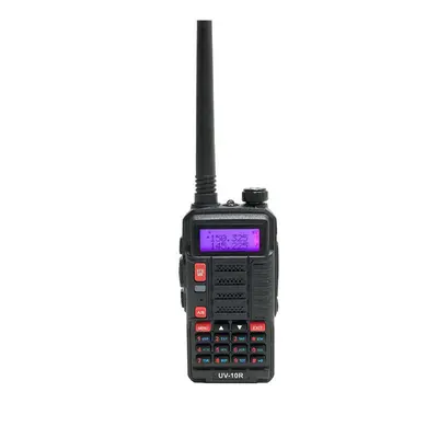 (Black) Baofeng BF UV10R 10W High Power USB Walkie Talkie Watts VHF UHF Ham Radio Station UV-10R