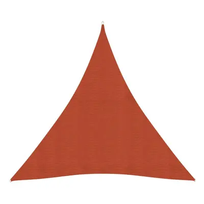 vidaXL Sunshade Sail g/mÂ² Terracotta 4.5x4.5x4.5 m HDPE Sunscreen Canopy