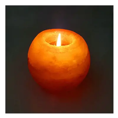 Crystal Himalayan Night Light Candle Holder Natural Salt Rock Tea Light Air Purifying Table Lamp