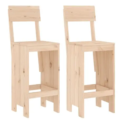 (natural pine, x 48.5 x 115.5 cm) vidaXL Bar Stools Garden Stool Wooden Outdoor Chair pcs Solid 