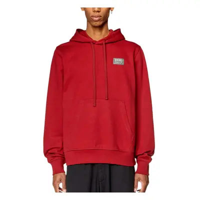 (Maroon, 2XL) Diesel S-Ginn-SP 0HAYT Mens Pullover Oversized Hoodies