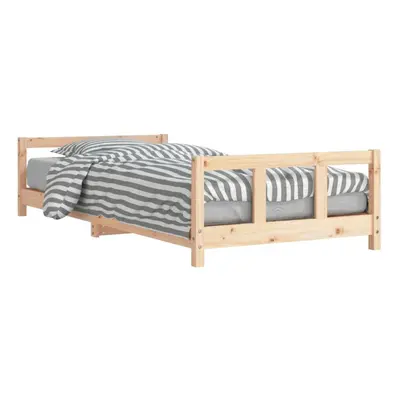 (brown, x cm) vidaXL Kids Bed Frame Wooden Bed Base Bedstead for Children Solid Wood Pine