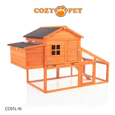 Chicken Coop Cozy Pet Large Hen House Poultry Ark Rabbit Hutch Run CC01L-N