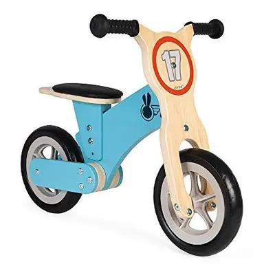 Janod - Bikloon Little Racer, Wooden Balance Bike - Develop Motor Skills and Sense Of Balance - 