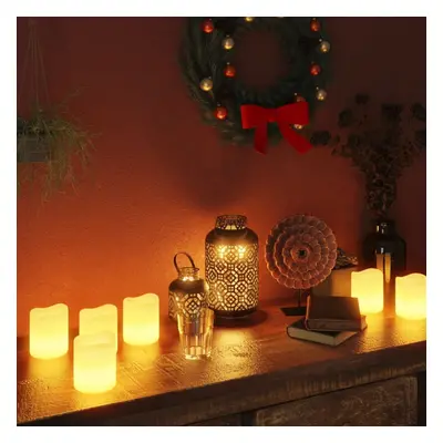 vidaXL 50x Electric LED Candles Warm White Christmas Decor Electric Tea Light