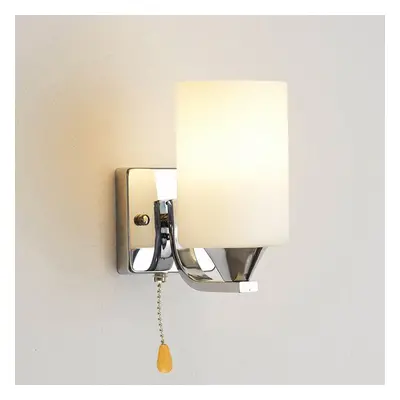 (single Lamp) Glass Wall Light Indoor Sconce Lighting Bedside/Aisle Lamp Fixture + LED Bulb