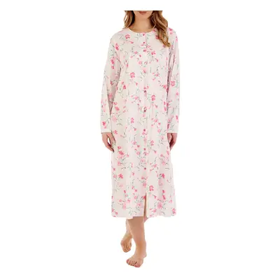 (Ivory, 24/26) Slenderella ND88108 Women's Floral Cotton Nightdress