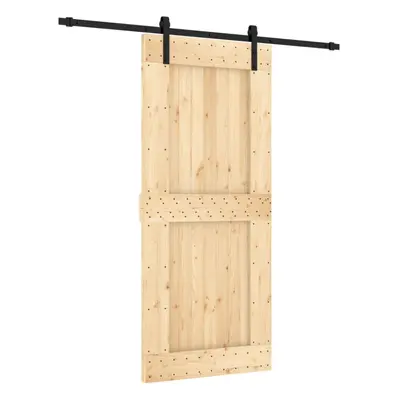 vidaXL Sliding Door Barn Door with Hardware Set Interior Door Solid Wood Pine