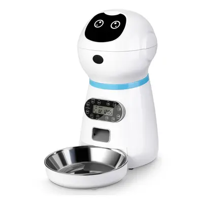 3.5L Intelligent Pet Feeder Timing Quantitive Feeding Dual Power Supply Infrared Detection Recor