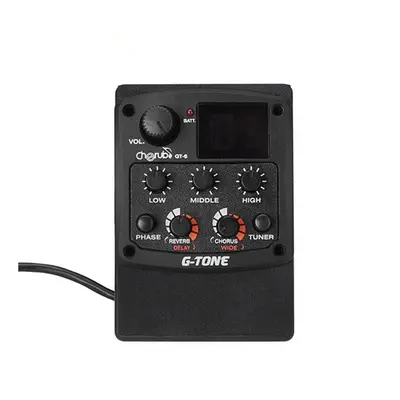 Acoustic Guitar Preamp Piezo Pickup Reverb Delay Chorus Band EQ Equalizer LCD Tuner Effect for G