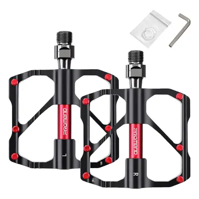 1 Pair Bicycle Pedals Ultralight CNC Flat Anti-skid Bearings Pedals Aluminum Alloy Bearings Moun