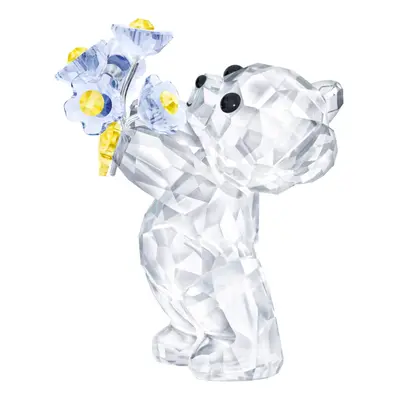 SWAROVSKI Kris Bears Forget Me Not, clear Swarovski crystal with Blue and Yellow Accents, Part o