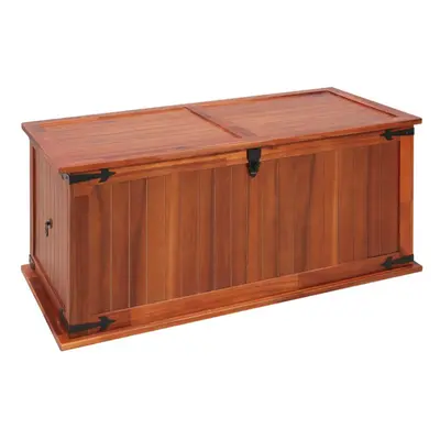 vidaXL Solid Acacia Wood Storage Chest 79x34x32cm Cabinet Trunk Organiser Box