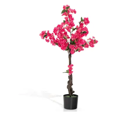 105 CM Artificial Plum Blossom Tree w/ Flowers & Realistic Trunk