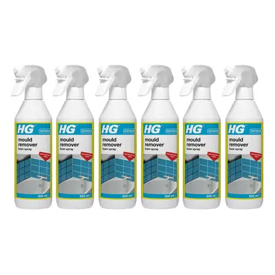 6 x HG Mould Remover Foam Spray - 500ml