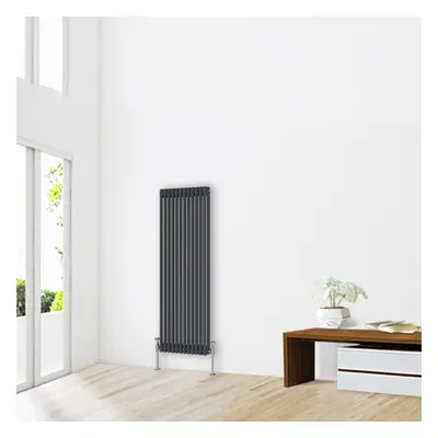 (1500 x 560mm-2 Column) NRG Traditional Anthracite Cast Iron Style Radiator