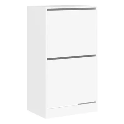 (white, x x cm) vidaXL Shoe Cabinet with Flip-Drawers Shoe Storage Shelf Shoe Rack Cupboard