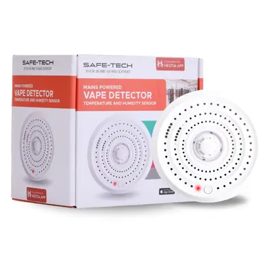 Mains Powered Smart Vape Detector With Temperature And Humidity Sensor