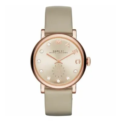 Marc Jacobs MBM1400 Baker Rose Gold Dial Grey Leather Ladies Watch