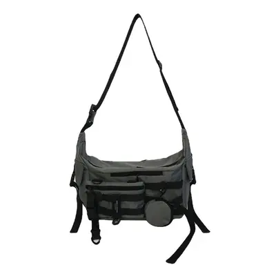 (Grey) Pcs Men Nylon Dumpling Shape Three-in-one Cool Stylish Sports Hippie Bag Crossbody Should