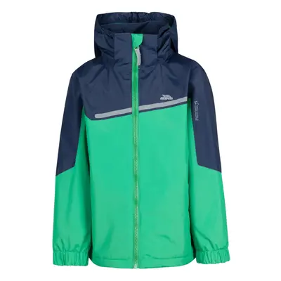 (9-10 Years, Clover/Navy) Trespass Boys Submerged Waterproof Jacket